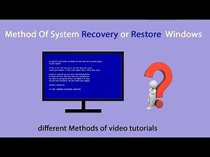 12. Method Of System Recovery or Restore Windows Tutorials in Amharic