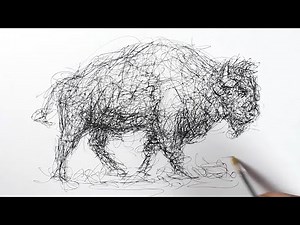 How to Sketch Draw a Bison Buffalo in Under 5 Minutes