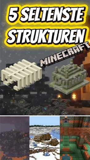 The 5 rarest structures in Minecraft! 😱