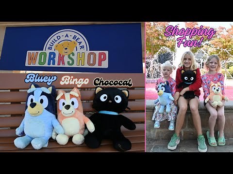 Bluey & Bingo Build-A-Bear Workshop Experience! With Fun Friend Chococat from Hello Kitty & Friends