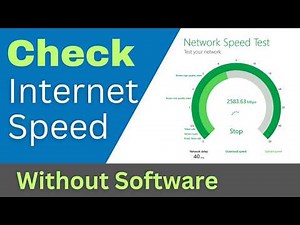 Check Internet Speed Without App in 10 Seconds No Install