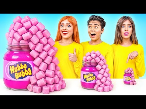 Big, Medium and Small Challenge | Crazy Giant vs Tiny Food by Candy Land