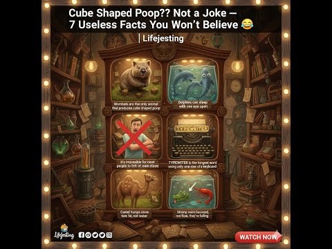 Cube-Shaped Poop?! Not a Joke — 7 Useless Facts You Won’t Believe