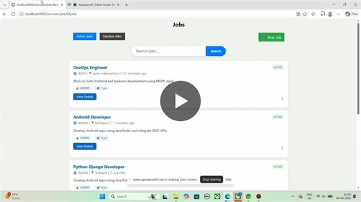#java #springboot #webdevelopment #backenddevelopment #jobportal | Mahesh Vanjire