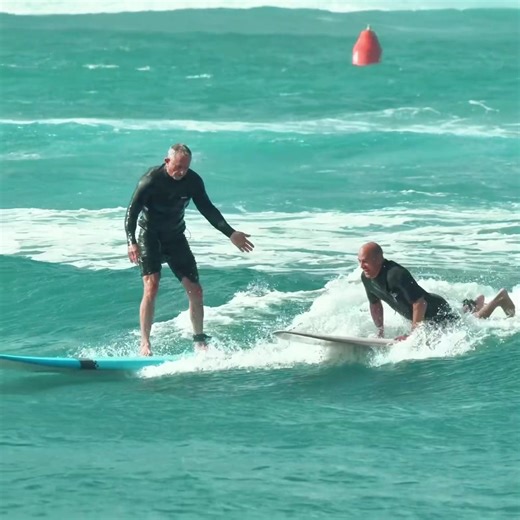 95K views · 9K reactions | Best birthday present ever: Catching waves with 11-time world surf champion Kelly Slater on North Shore, Pua’ena point. #Kennedy24 | Robert F. Kennedy, Jr | Facebook