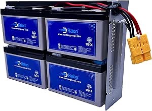 RBC24 Replacement UPS Battery for APC SU1400RM2U, SUA1500RM2U, DLA1500RM2U, SU1400R2BX120, SU1400R2IBX120, SU1400R2X122, SU1400RM2UX93, SUA1500R2X93, SUA1500R2X180, SUA1500R2X122, SUA1500RMI2U