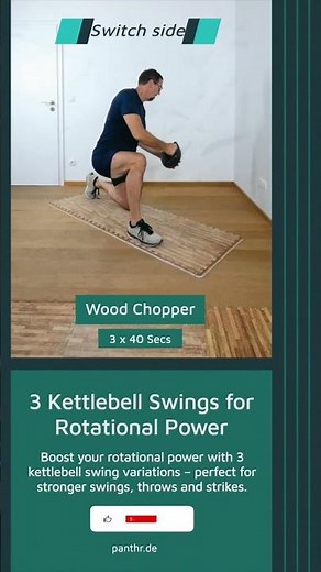 3 Kettlebell Swings for Rotational Power