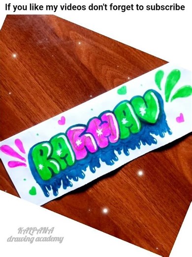 BUBBLE NAME LETTER DESIGN//#art #satisfying #shorts #lettering