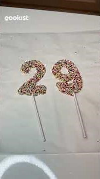 How to make numbers for your birthday cake with chocolate