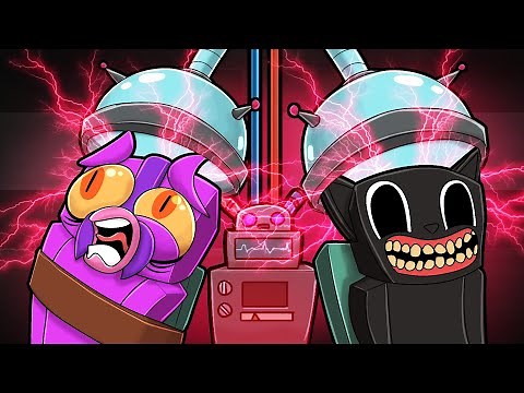 Swap BRAINS with CARTOON CAT! (Minecraft)