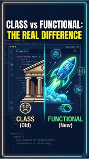 React Class vs Functional: Which one is better? 🤔 #coding #reactjs #webdev