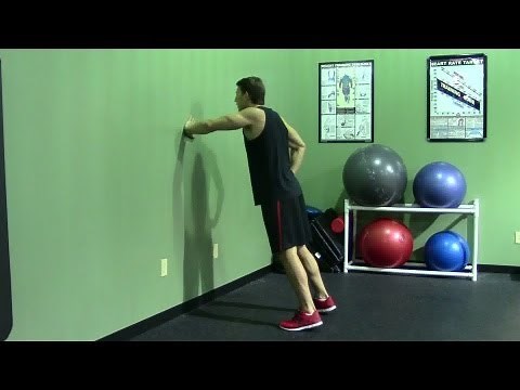 One Arm Wall Push Up - HASfit Push Up Exercise Demonstration - Single Arm Wall Pushup - Push Ups