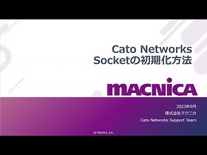 【Cato Networks】Socketの初期化方法(USBリセット)