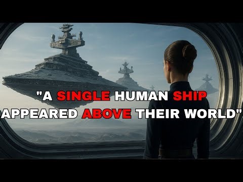 Alien Girl Froze Mid-Sentence—A Single Human Ship Appeared Above Their World | Best HFY Story