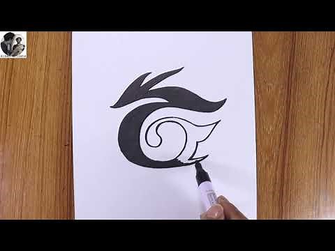 HOW TO DRAW THE GARENA FREE FIRE LOGO | FREE FIRE DRAWING | FREE FIRE LOGO EASY DRAWING