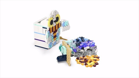 LEGO DOTS Harry Potter Hedwig Pencil Holder 41809, Craft Set for Kids Age 6+ with Hedwig The Owl Pencil Holder and Note Holder. Back to School Gift Idea for Boys and Girls, Make Magical Patterns
