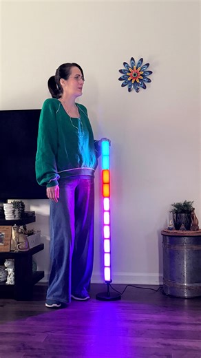 Alicia/ Family Lifestyle/Multicultural Family on Instagram: "AD Meet my new home find the DeckTok LumiBlocks V1. It’s a modular smart light that lets you design lighting your way! Each magnetic block rotates 360°, so you can define the light direction based on your space. It’s perfect for watching movies, reading, ambiance, or statement lighting. Powered by RGBCW LEDs, LumiBlocks V1 from @decktokofficial creates everything from cozy warm whites to vibrant RGB mood lighting. It has 1500 lumens an