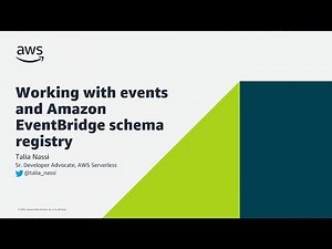 Working with events and Amazon EventBridge schema registry | Amazon Web Services