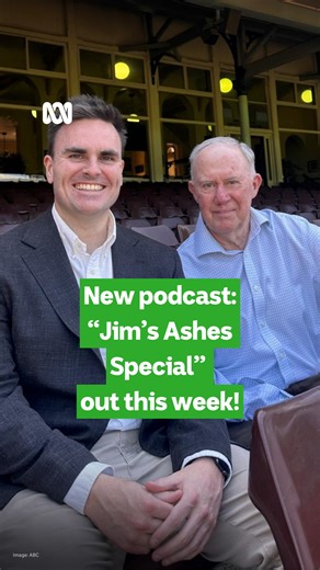 🚨Podcast special alert🚨 Who wouldn’t want a new podcast featuring the Voice of Summer Jim Maxwell spinning a few yarns ahead of the Ashes?! “Jim’s Ashes Special” counts down the iconic commentator's top six favourite Ashes moments. Episode one is out this week on the Grandstand Cricket Podcast feed. | ABC Sport
