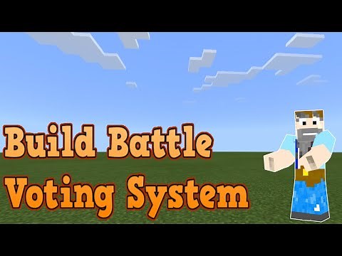 How to create a BUILD BATTLE Voting System with Commands! On Minecraft: Bedrock Edition