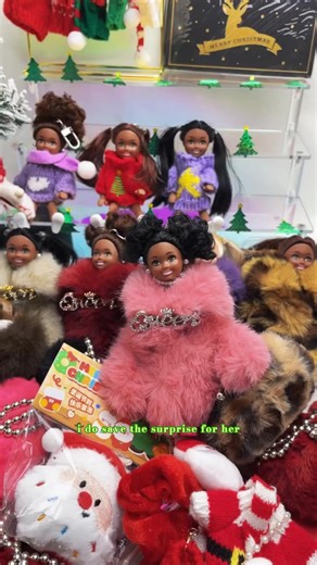 Plush Doll Keychain Gift Set for Winter Fashion