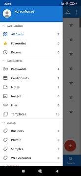 Labels and side menu (Android)