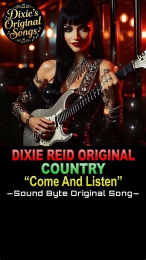♫♪♭♯♩ Sound Byte ❝Come And Listen❞ made especially for this short 🎧 ◀️—©DixieReid2026—▶️ #country