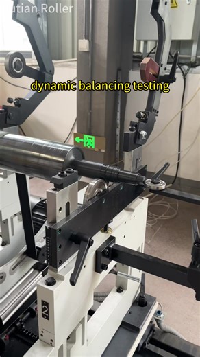Small-sized rollers also require dynamic balancing testing #futianroller #steelroller #aluminumroller #dynamicbalancing #rollermanufacturer