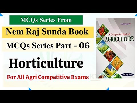 MCQs Series From Nem Raj Sunda Book || Part - 06 | Horticulture | For All Agri Competitive Exams