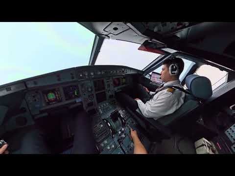 A320 Cockpit Takeoff: Real Pilot Power-Up from Kaliningrad to Moscow