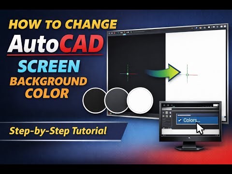 Learn How to Change AutoCAD Screen Background Color Step by Step Tutorial