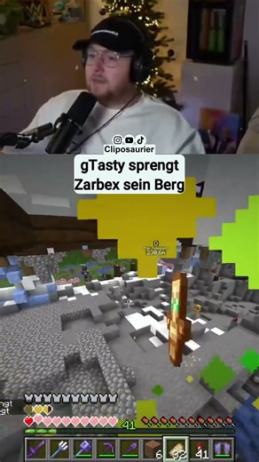 gTasty sprengt Zarbex sein Berg #zarbex #fitnacraft #shorts