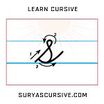 Cursive Letter s in Lowercase - SuryasCursive.com