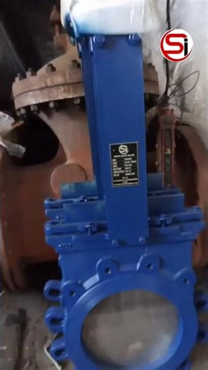 SI MAKE KNIFE EDGE GATE VALVE WITH PNEMATIC CYLINDER OPERATED