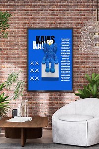 Blue Kaws Doll Print: Modern Home Wall Art (digital Download) - Etsy UK