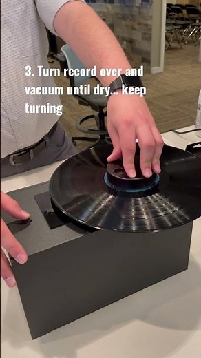 HOW TO clean vinyl records with the Record Doctor V Record Cleaning Machine + RxLP Solution #shorts