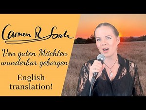 "Von guten Mächten" - English translation!