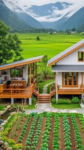 แบบไอเดียบ้านชั้นเดียวโปร่งโล่ง ทันสมัย มีครัวนอกบ้าน | แบบบ้านในฝัน