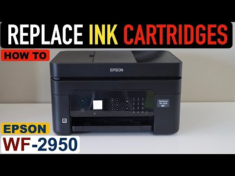 Epson WorkForce WF-2950 Ink Cartridge Replacement / Installation.