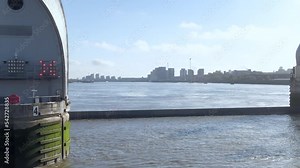 London's Thames Barrier A Protection Against High Tides and Flood Water