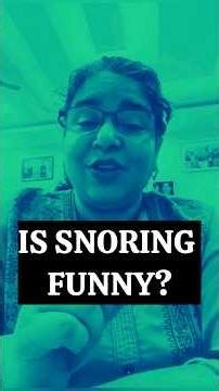 Snoring Is Not Always Funny | Sleep Apnea Awareness & LGMD