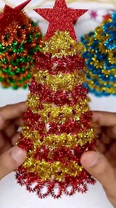 50K views · 379 reactions | DIY Christmas Tree Making With Pipe Cleaner's #christmas #reels #reelsviral #reelsvideo #christmastree | Creative Art & Craft Ideas | Facebook