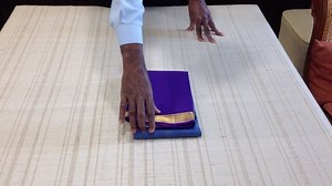 This silk sari is seared into three horizontal stripes in teal blue, lavender and purple. The body exudes a textured weave. The double-sided border is made up of a simple gold stripe. The pallu is in teal blue and purple on the two ends, while the central panel is an intricate weave of gold motifs. Buy this saree online: ★ Free Shipping Worldwide ★ Quick 4-7 day global delivery ★ Complimentary tassles and falls stitching ★ Secure, tamper proof packaging ★ Gift Wrapping ~~~~~~~~~~ Sarangi Handwov