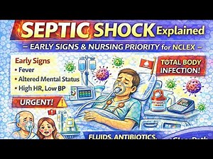 Septic Shock Explained Simply | Early Signs, Pathophysiology & Nursing Priority | NCLEX