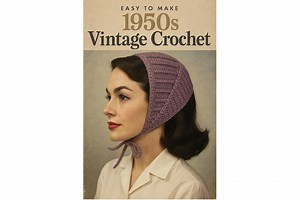 1950s Vintage Crochet Headband, Bonnet Style Headband Pattern, PDF Download - Etsy