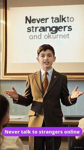 Learning for kids - Stay Safe Online! Don't chat with strangers
