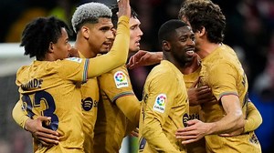 Dembele's goal sees Barcelona on top in scrappy win over Atletico Madrid