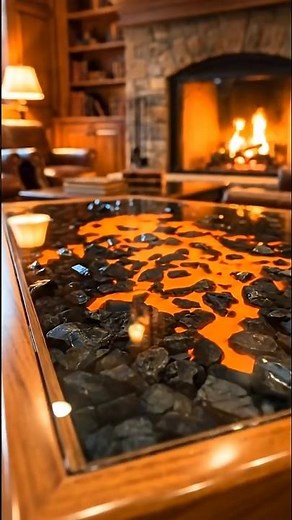 Making the World’s Coolest Lava Table! 🔥 (Satisfying Woodworking) #LavaTable #EpoxyResin