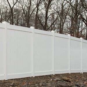 [Hot Item] Fence Supply White PVC Vinyl Plastic Privacy Cheap Fence Panels