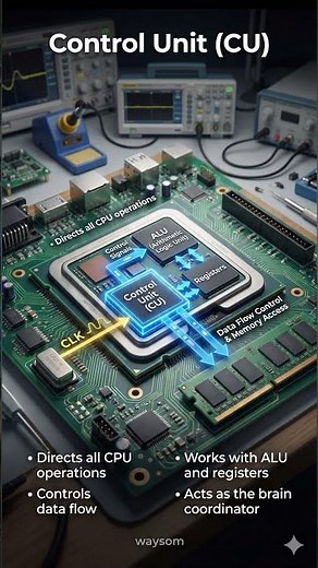 Who Controls Everything Inside the CPU? 🧠🎛️ #ControlUnit #education #learn #digitallogicdesign